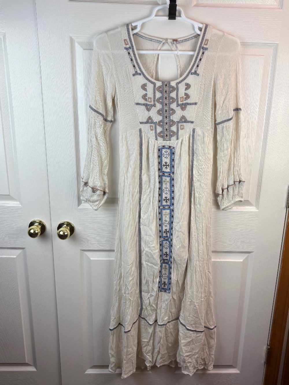Free People Desert Wind Embroidered Maxi Dress